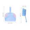 DEPILA Mini Dustpan Brush Set: Cartoon Plastic Pan and Crumb Whisk Broom Cleaning Tool Nesting Tiny Brush for Table Desk Countertop Keyboard Pet Animal Cage Waste Blue dustpan (Color : Onecolor) view 2