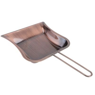 DEPILA Stainless Steel Dustpan Metal Dust Pan Stainless Steel Dustpan Metal Dust Pan Decorative Dustpan for Household Cleaning Supply Cleaning Sweeping Kitchen Bronze dustpan