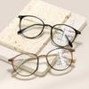 FREAZE Retro Readers Round Frame Reading Glasses Unisex 1.0+ 1.5+ Blue Light Blocking Computer Eyewear Multifocus Eyeglasses (Color : Cold Tea Silver, Size : 1.0) view 3