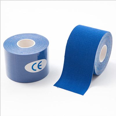 Kinesiology Tape Sports Tapes Elastic Freely Cut for Muscle Back Shoulder Elbow Waist Ankle Polyester Waterproof (Royal Blue, 5CM*5M)