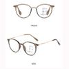 FREAZE Retro Readers Round Frame Reading Glasses Unisex 1.0+ 1.5+ Blue Light Blocking Computer Eyewear Multifocus Eyeglasses (Color : Cold Tea Gold, Size : 3.5) view 2