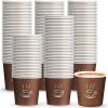Gerrii 1000 Pcs Small Coffee Cups Paper Espresso Cups Disposable Mini Hot Cups Hot Cold Drinking Cups for Travel, Party, Tea, Bathroom, Picnic, Events, Brown (4 oz) view 1