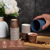 Gerrii 1000 Pcs Small Coffee Cups Paper Espresso Cups Disposable Mini Hot Cups Hot Cold Drinking Cups for Travel, Party, Tea, Bathroom, Picnic, Events, Brown (4 oz) view 3