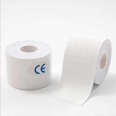 Kinesiology Tape Sports Tapes Elastic Freely Cut for Muscle Back Shoulder Elbow Waist Ankle Polyester Waterproof (White, 5CM*5M)