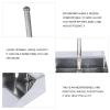 DEPILA Garbage Handle- Pans Heavy Inch Outdoor Dustpans Dustpan: Garden Shop Long Sofa Stoop Lobby Duty Free Living Stand for Indoor Garben Car Garbage Industrial Dustpan, Office dustpan view 2