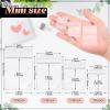 400 Pcs Small Plastic Bags- 7 MIL Thick, Plastic Seal Jewelry Earrings Coin Candy Pill Bags, Resealable Strong Poly Baggies for Travel, Storage, Packaging Shipping(Clear) view 2