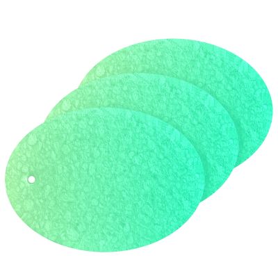 Heavy Duty Scrub Sponges 3 Pack Kitchen Absorbent Cellulose Sponges for Dishes Non-Scratch Natural Compressed Sponges for Cleaning Kitchen Bathroom Green Gradient (2)