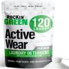 Rockin' Green Laundry Detergent, Plant based, All Natural Laundry Detergent Powder, Vegan and Biodegradable Odor Fighter, Safe for Sensitive Skin (Active Wear 120 Loads - Unscented) view 1