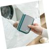 2pcs Blades Mini Brush Grey Home Cleaner Scraper Wiper Kitchen Water Household Multifunctional Plastic Spray Hand Windows Tiles Counter for Blade Shower Window Squeegee Outdoor view 2