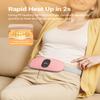 iDOO Heating Pad for Period Cramps, FSA Eligible Items, Valentines Gifts for Her Women Girls, Portable Heating Pad, Cordless Back Belly Heat Pad for Menstrual Cramps Relief, Period Heating Belt, Pink view 2