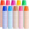 Gerrii 1000 Pieces 5oz Paper Cups Multicolor Disposable Mini Cups Colorful Mouthwash Cup in Bulk for Espresso Travel Parties Candy Party Picnics Barbecues Events, 10 Colors view 1