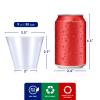 JOLLY CHEF 9 oz Clear Disposable Plastic Cups, 50 Pack Disposable Cups for Wedding,Thanksgiving, Christmas Party view 2