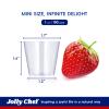 JOLLY CHEF 100 Pack Small Plastic Shot Glasses 1 oz Disposable Cups 1 Ounce Tasting Cups Ideal for Whiskey, Wine Tasting, Food Samples view 3