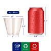JOLLY CHEF 50 Pack 9 oz Glitter Plastic Cups, Disposable Gold Cups, Clear Plastic Tumblers for Weddings Thanksgiving, Christmas Parties view 2