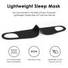 FRESHME Zero Pressure Sleep Mask - Lightweight Breathable Blockout Eye Mask for Sleeping with Ear Hanging Elastic Strap for All Sleep Positions Men Women Soft and Comfortable Black Eye Blinder Travel view 2