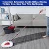 TIDYKITC Mop Replacement Handle Compatible with Ocedar Mop Head and Broom, 4-Section 30" to 58" Spin Mop Stick Compatible with O Cedar Mop Replace Base (Mop Base&Refill not Included) view 4
