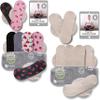 2X 7-Pack (Medium) Cloth Panty Liners; Daily Organic Cotton Reusable Panty Liners for Women Made in EU; Feminine Panty Liners Washable for Women & Teens; Thin Sanitary Reusable Liners, NOT for Period view 1