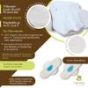2X 7-Pack (Medium) Cloth Panty Liners; Daily Organic Cotton Reusable Panty Liners for Women Made in EU; Feminine Panty Liners Washable for Women & Teens; Thin Sanitary Reusable Liners, NOT for Period view 3