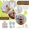 2X 7-Pack (Medium) Cloth Panty Liners; Daily Organic Cotton Reusable Panty Liners for Women Made in EU; Feminine Panty Liners Washable for Women & Teens; Thin Sanitary Reusable Liners, NOT for Period view 4