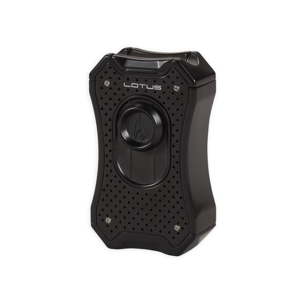 LIGHTERUSA Lotus Emperor Quad Flame Table Top Lighter (Black)