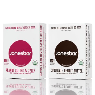 JONESBAR Organic Plant Based Protein Bars | Best Sellers, 24 Bars| Fruit & Nut Bar, Kosher, Gluten Free, Breakfast Bars, School Snacks, Vegan Snack & Healthy Snacks for Adults and Kids (Pack of 24)