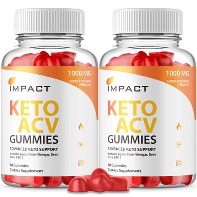 (2 Pack) ImpactKeto Gummies Advanced Formula Impact Gummies Plus - Impact KetoACV Gummies Vegan Gummies Impact Advanced Gummies Max Strength Non GMO, Vitamin B, Beet Root, KetoACVGummies (120 Count)