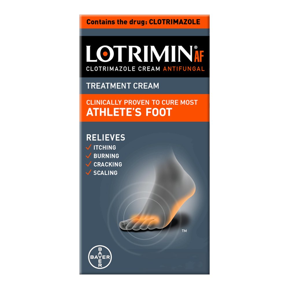Lotrimin AF Cream for Athlete's Foot, Clotrimazole 1% Antifungal Treatment, Clinically Proven Effective Antifungal Treatment of Most AF, Jock Itch and Ringworm, Cream, .53 Ounce (15 Grams)