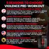 Violence Pre Workout Powder for Men & Women, Clinically Dosed Preworkout, 180 mg Caffeine + L-Theanine, L Citrulline Malate, Beta Alanine, Alpha GPC - 25 Servings, Blood Orange - Energy, Focus & Pump view 2