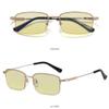 FREAZE Business Frames Eyeglasses for Men 1.0-3.5 Blue Light Blocking ComputerReading Glasses Progressive Multifocus Eyewear (Color : Gold, Size : 1.5) view 2