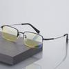 FREAZE Business Frames Eyeglasses for Men 1.0-3.5 Blue Light Blocking ComputerReading Glasses Progressive Multifocus Eyewear (Color : Gold, Size : 1.5) view 4