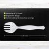PARTY BARGAINS 8.75" Disposable White Plastic Serving Forks, 24 Pack, Heavy Duty Kitchenware Serving Fork Utensil for Wedding, Catering Services, Buffet, Birthday Parties view 3