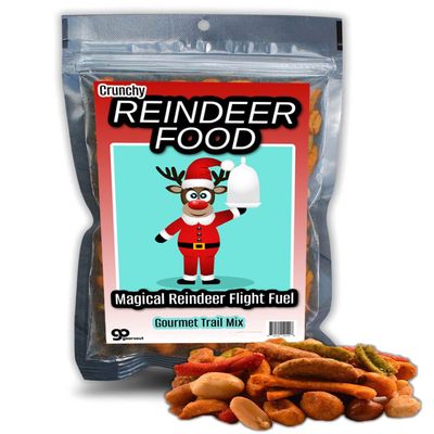 Funny Christmas Premium Trail Mix - Hilarious Stocking Stuffers for Men Food Spicy Gifts for Women - Unique Foods Gifts and Gourmet Basket Ideas Care Packages Christmas Gag Gifts for Adults Teenagers Coworkers Friends (Reindeer Food)