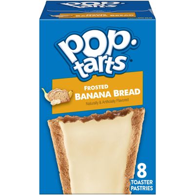 Pop-Tarts Toaster Pastries, Breakfast Foods, Kids Snacks, Frosted Banana Bread (8 Pop-Tarts)