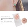 Silicone Ear Model, Simulation Human Body Part Silicone Ear Model, for Display Simulation Ear Acupuncture Practice, Jewelry Display (Medium Skin Color) view 3