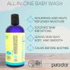 PURA D'OR All-in-One Baby Wash (16 Oz x3 = 48 Oz) USDA Biobased, Zero Sulfates, No Artificial Scents, Tear-Less, Hypoallergenic, Gentle, Calming 2-in-1 Baby Bath Wash & Shampoo view 2