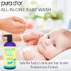 PURA D'OR All-in-One Baby Wash (16 Oz x3 = 48 Oz) USDA Biobased, Zero Sulfates, No Artificial Scents, Tear-Less, Hypoallergenic, Gentle, Calming 2-in-1 Baby Bath Wash & Shampoo view 4