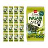 Wang Korean Seaweed Snacks Wasabi Flavor, Crispy Roasted Seaweed Sheets view 1