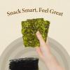 Wang Korean Seaweed Snacks Wasabi Flavor, Crispy Roasted Seaweed Sheets view 3