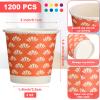 Gerrii 1200 Pack 3oz Disposable Bathroom Paper Cups Small Mouthwash Cups for Bathroom Use, parties, Picnics, Barbecues, Travel and Events view 2
