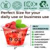 9 oz Clear Plastic Cups, 50 Pack 9oz Plastic Cocktail Party Cups, Disposable Wine Glasses Small Drinking Cups for Wedding, Punch Cup, Reusable Food Safe view 4
