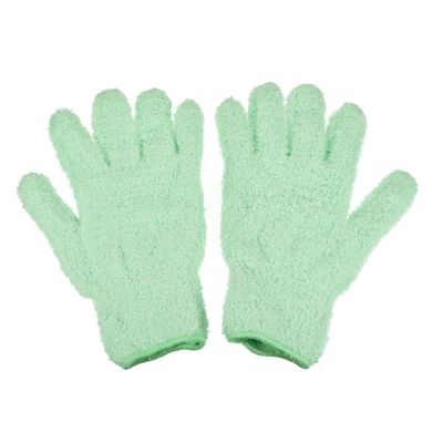 M METERXITY Dust Removal Gloves - Household Cleaning Mitts, Soft & Durable, Apply to Kitchen/Garden/Room (8.66 x 5.12 Inches, Mint Green)