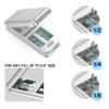 JEINAPA Aluminum Pill Splitter Cutter with Auto Centering Device, 316L Stainless Blade, Genuine Leather Case, Professional Pill Splitter for Cutting Small or Large Pills (Silver) view 3