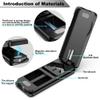JEINAPA Pill Cutter with Auto Centering Device, Aluminum Pill Splitter with 316L Stainless Blade, Genuine Leather Case, Professional Pill Splitter for Cutting Small Pills or Large Pills (Black) view 2