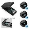 JEINAPA Pill Cutter with Auto Centering Device, Aluminum Pill Splitter with 316L Stainless Blade, Genuine Leather Case, Professional Pill Splitter for Cutting Small Pills or Large Pills (Black) view 3