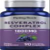 Piping Rock Resveratrol Complex | 90 Capsules | Ultra Potent | Non-GMO, Gluten Free Supplement view 1