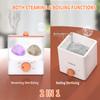 Menstrual Cup Sterilizer, Menstrual Disc Cleaner, 2 in 1 Boiling and Steaming Modes for Women Feminine Hygiene Care, One-Click Knob Timer Auto Off, with 1 Cleaning Brush & 1 Heat Resistant Clip view 2
