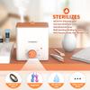 Menstrual Cup Sterilizer, Menstrual Disc Cleaner, 2 in 1 Boiling and Steaming Modes for Women Feminine Hygiene Care, One-Click Knob Timer Auto Off, with 1 Cleaning Brush & 1 Heat Resistant Clip view 4