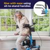 Elevate Upright Walker, Blue view 3