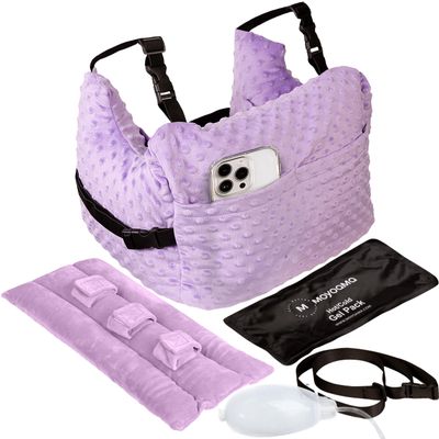 MOYOAMA Post Mastectomy Pillow 4 Pcs Protective Kit incl 1 Gel Pack, Seatbelt Cushion, Shower Lan- Breast Surgery Must Haves,Breast Reduction Recovery Supplies, Breast Augmentation,Post Op Essentials