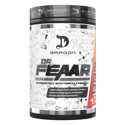 DRAGON PHARMA Dr. FEAAR Advanced Full-Spectrum EAA Matrix, Supports Muscle Protein Synthesis and Recovery, Enhanced Training Capacity and Performance (30 Servings, Apple Juice)